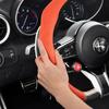 IMKC9 Suitable for Alfa Romeo Premium Suede Snap-On Steering Wheel Cover, Non-Slip and Durable Giulia 952 Stelvio 949 147 Mito Giulietta Tonale 965 