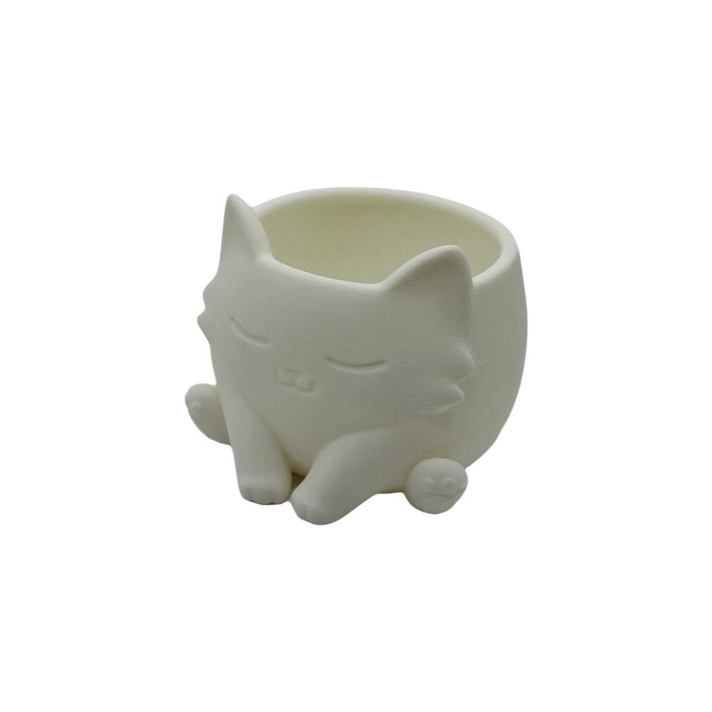 3d Printed Succulent Flower Pot Ornaments Plant Container Cat Shaped Flower Pot Office