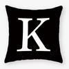 White Letter Cushion Cover X Polyester Pillowcase Sofa Cushions Decorative Throw Pillows Cover Home Decoration Pillowcover