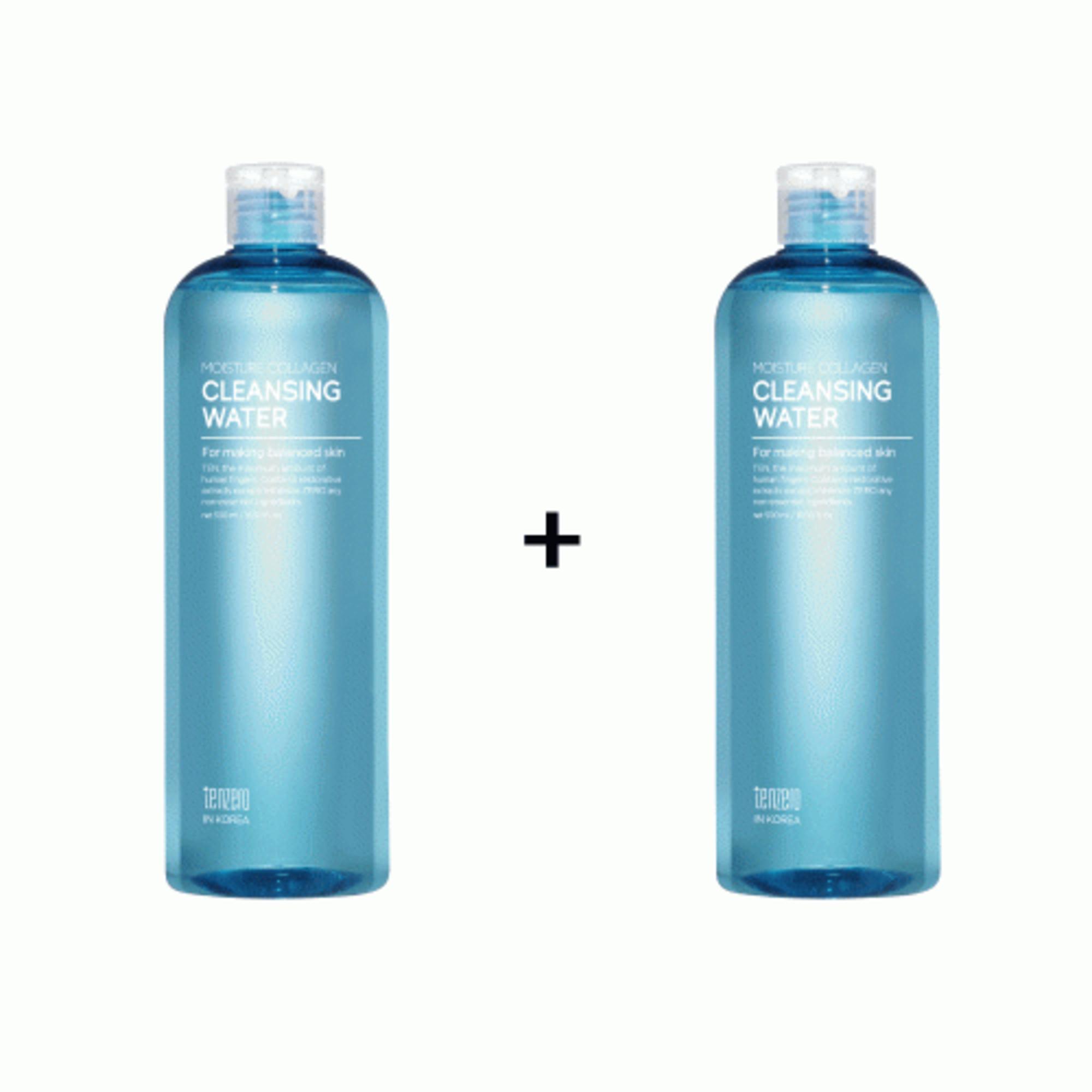 TENZERO Moisture Collagen Cleansing Water Hydra Duo Pack 500ml
