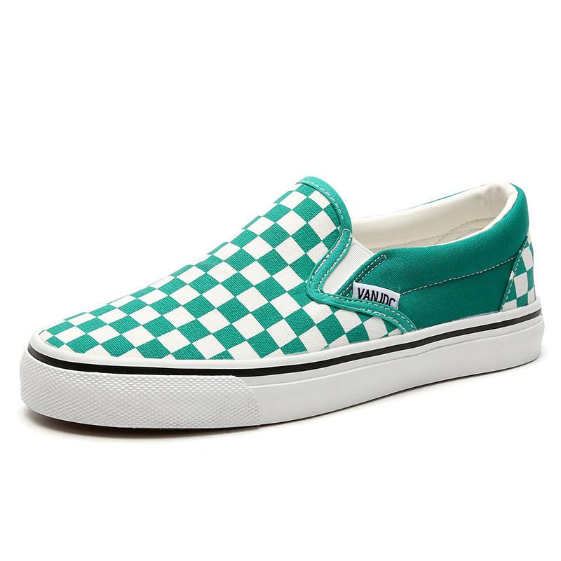 checkered canvas shoes
