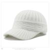 Women's Knit Baseball Cap Korean Japanese Style Face Slimming Thermal Winter Peaked Hat Versatile Fashion