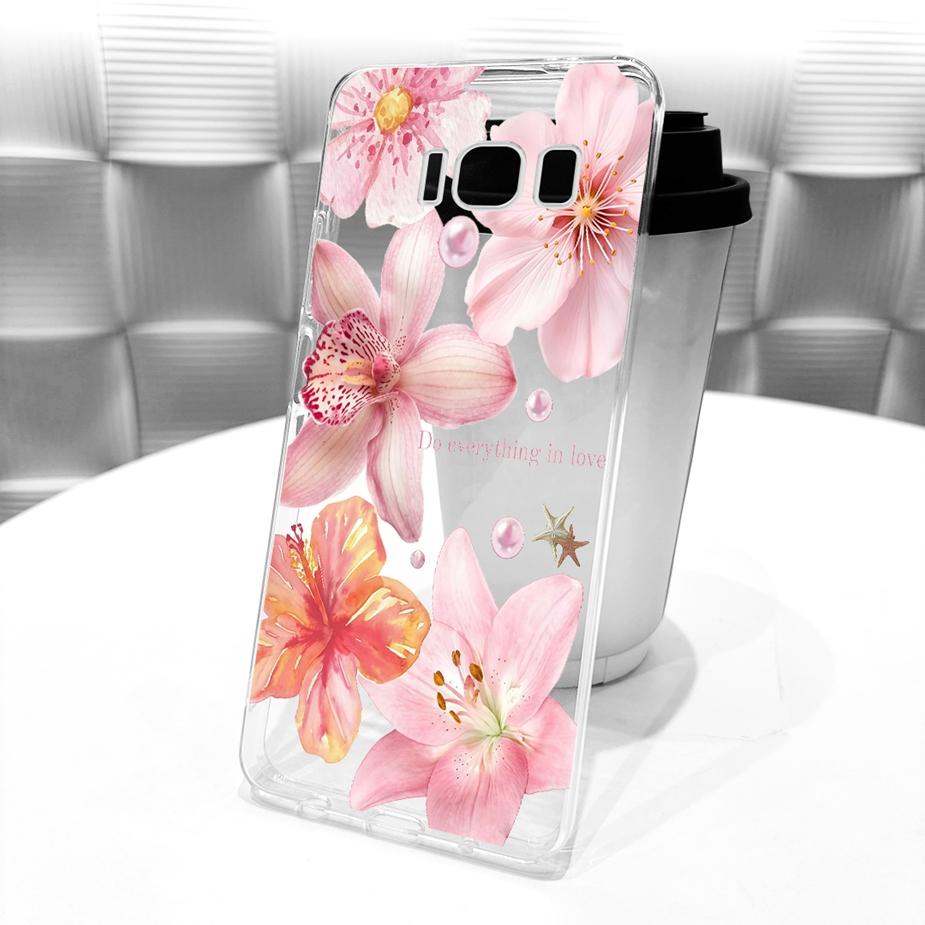 For Samsung Galaxy S8 Case SM-G950F Luxury Flowers Butterfly Painted Cover Soft Silicone Case For Samsung S8 Plus S8+ G955F Bags