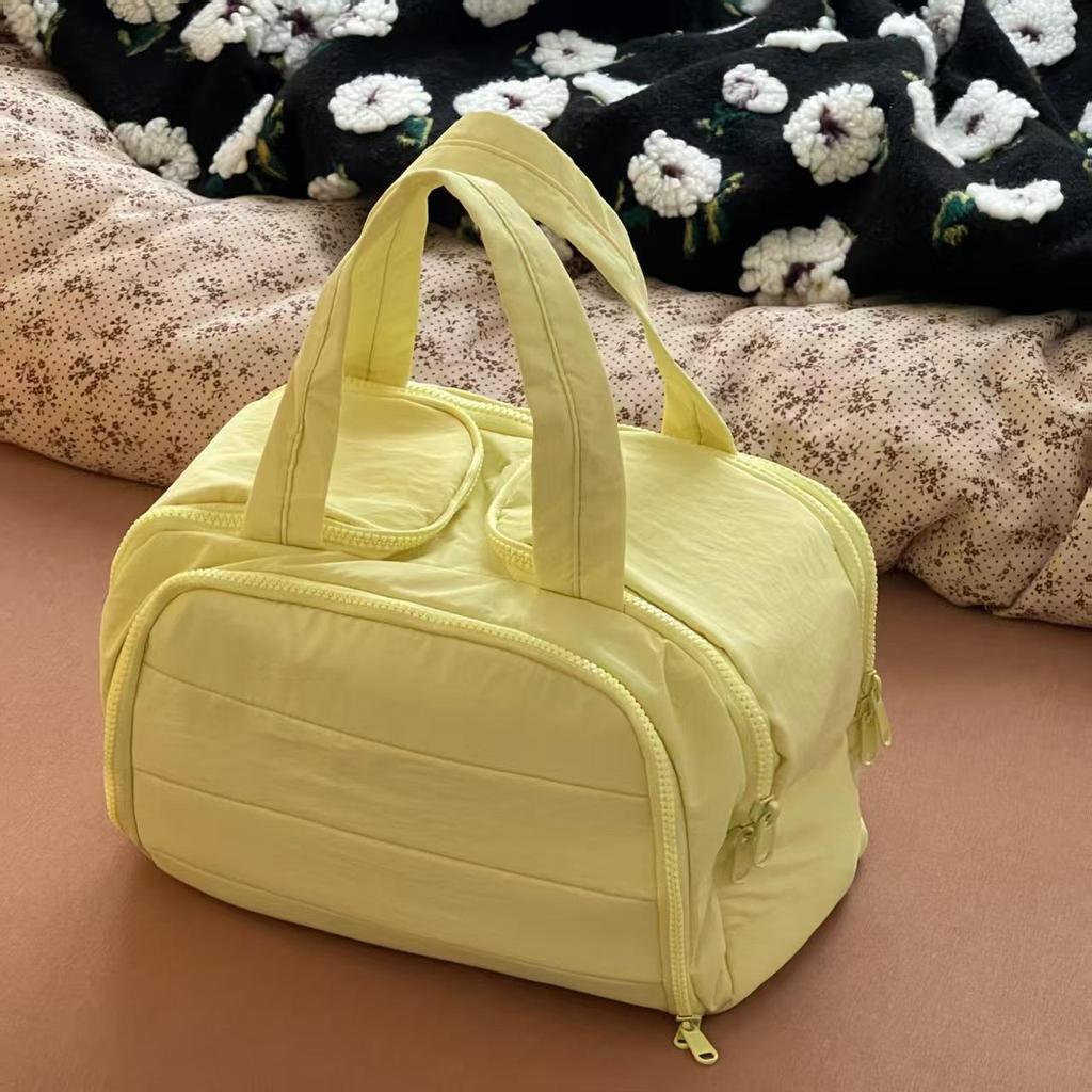 Durable Waterproof Double-Opening Makeup Bag - Large Capacity, Portable & High-Value for Travel