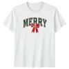 Merry Christmas Holiday Graphic Tee Unisex Unisex Unisex T Shirt Festive Bow