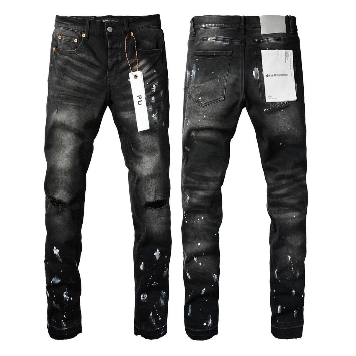 Darling Home BeatStreet Mannen Jeans Amerikaanse High Street Zwart Geplooid Basismodel Nieuwe Modetrend Hoge Kwaliteit Jeans 33