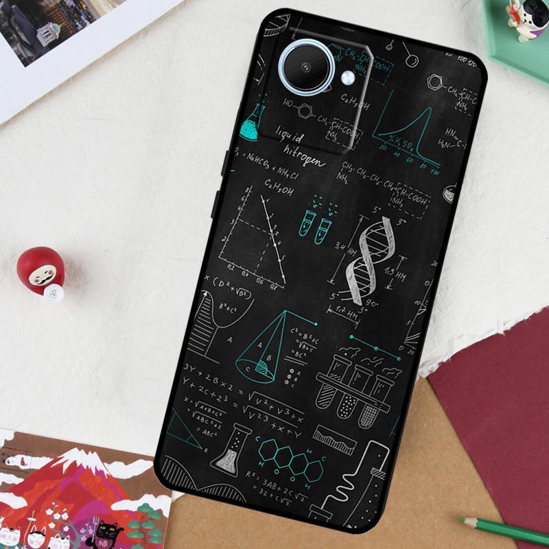 Science Biology Chemistry For Realme GT 7 Pro GT 6 5 6T 10 11 12 13 14 Pro Plus C61 C53 C51 C21Y C25S C75 C55 C67 Case