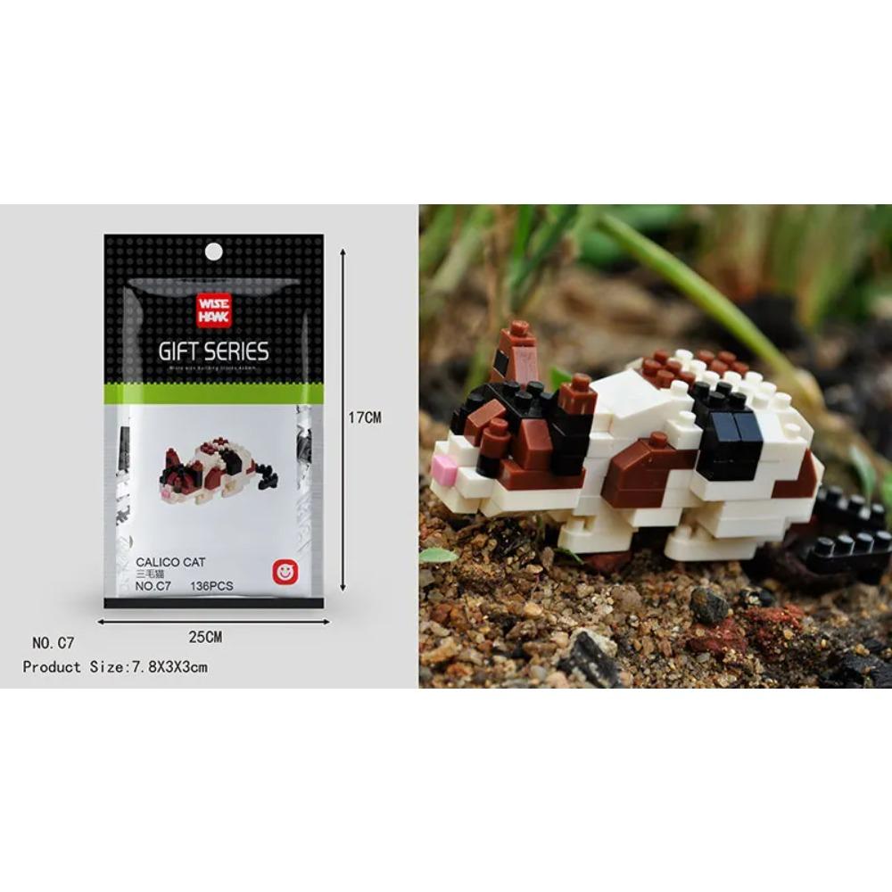 Mini Building Blocks 3D Animal Diamond Model Micro Bricks Dog Cat Bird Moose Wolf Panda Macaw Toys For Children Birthday Gifts