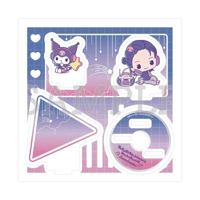 The Person I'm Interested In Isn't a Guy X Sanrio Characters 05 Mitsuki Koga X Kuromi C [Mini Character Illustration] Acrylic Stand Plate