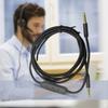 Quality Audios Cable with Microphones for G433 G233 GPRO X Headsets 3.5mm Wire Braide Design with Inline Controls