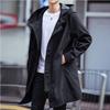 Men's British-Style Mid-Length Trench Coat: Korean Trendy Spring/Autumn Thick Jacket for High-End Winter Feel
