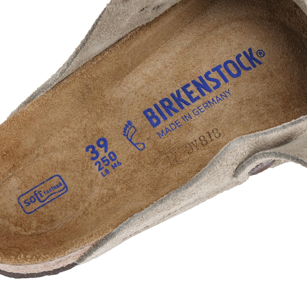 Boston Birkenstock Soft Footbed Suede Narrow 'Taupe' 0560771