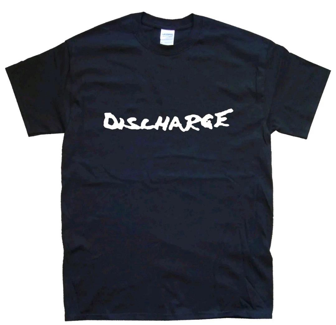 DISCHARGE T-SHIRT All sizes S M L XL XXL colours Black, White XL