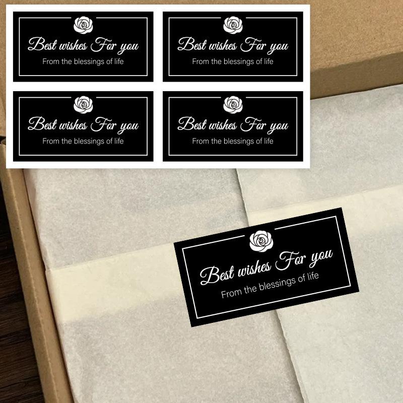 Rectangular, Ins Style, Bouquet Stickers, Floral Stickers, Flower Shop Flower Packaging, Universal Label Stickers