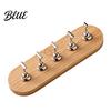 DIY Nail Art Tool Practice Stand with Wooden Base, Magnetic Press-on Holder Acrylic Display for Painting Nails, False Home Salon Manicure