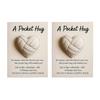 Volleyball Pocket Hug Heart-Shaped Volleyball Ornament with Inspirational Card Emotional Support Mini Pocket Hug Gifts for Sports Enthusiasts