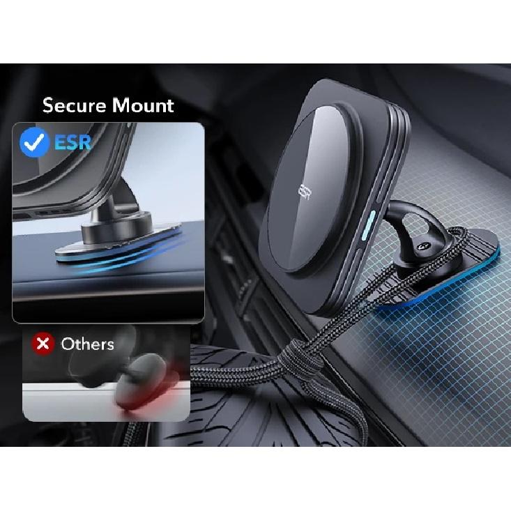 ESR for MagSafe Car Mount Charger 15W Dashboard Magnetic Wireless Car Charger for iPhone 17/16/15/14/13/12 Car Accessory