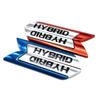 1 Para Spersonalizowany Metalowy 3D Hybrydowy Znak Logo Emblemat Samochodowy Odznaka Dekoracyjne Naklejki Uniwersalne do Większości Samochodów