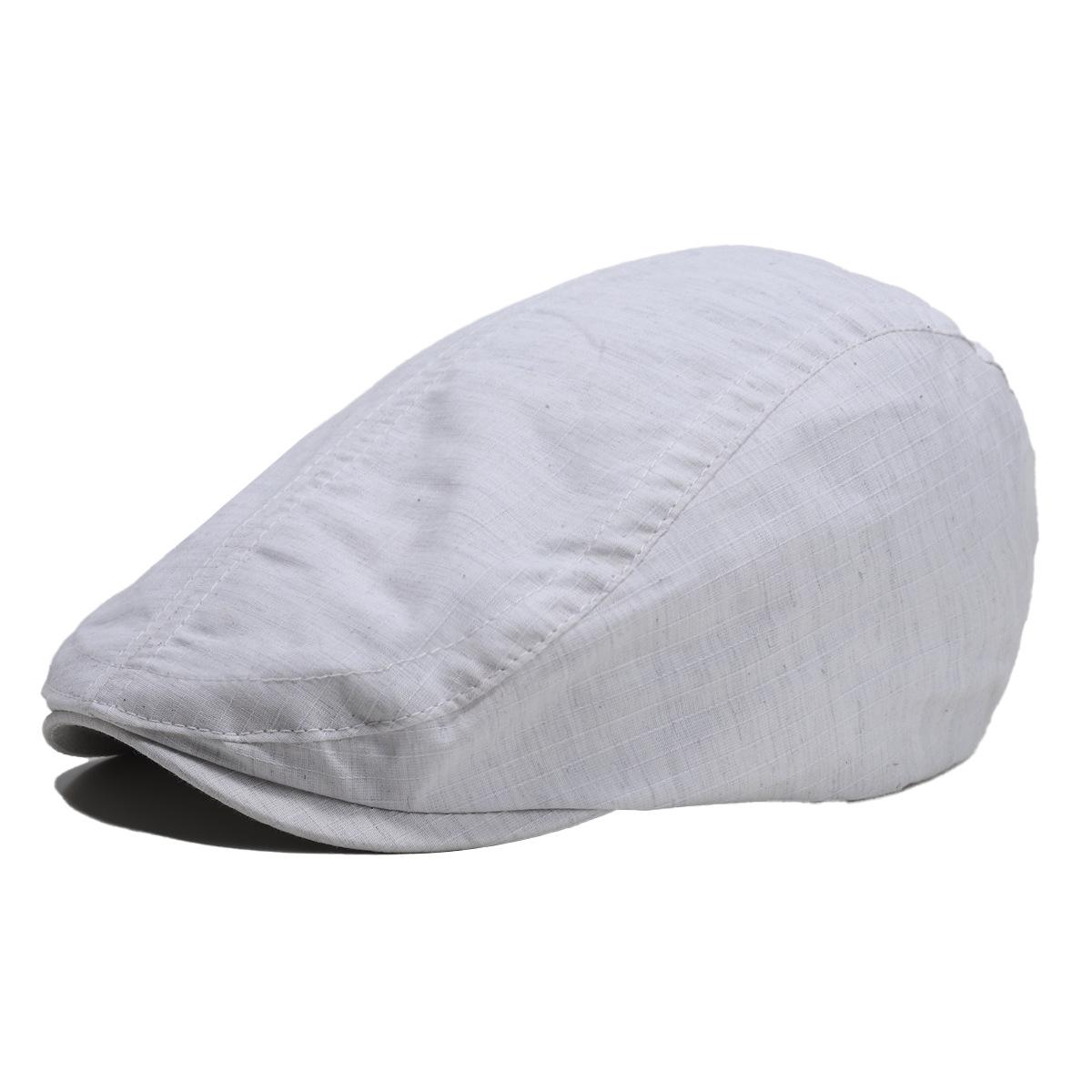 Retro Patchwork Beret: Japanese-Korean Style Casual Streetwear Cap One Size грязно-белый