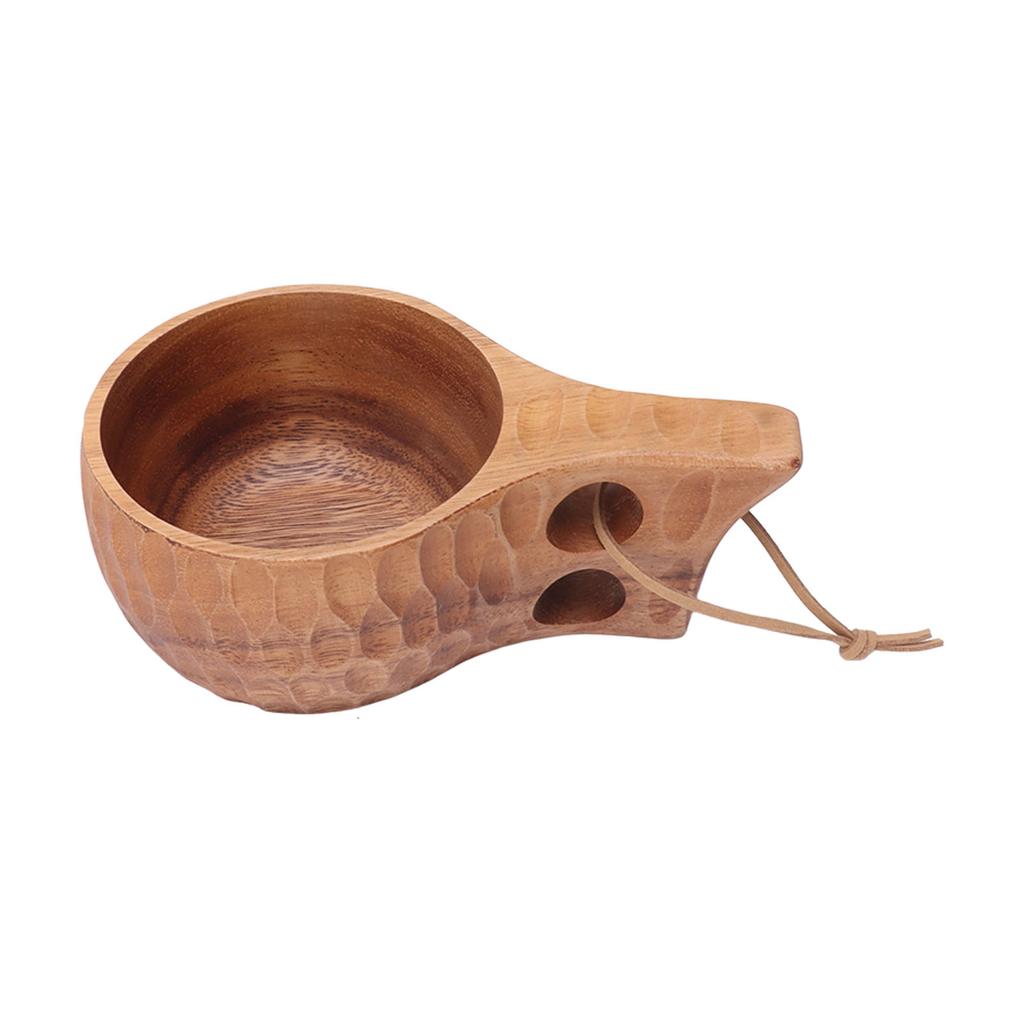 Dřevěný hrnek na čaj přenosný ruční vyřezávání přírodní hrnek na pití Dřevěný hrnek na kávu pro domácí restauraci