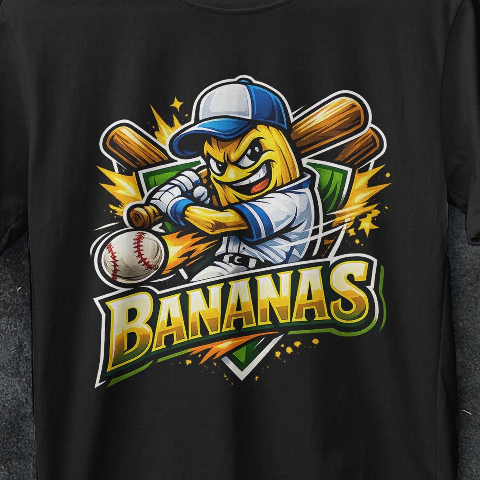 Banana Baseball T-Shirt, savannah bananas baseball, banana baseball shirt, Vintage T Shirt, Funny Banana tee, Banana gifts, Savannah Bananas L