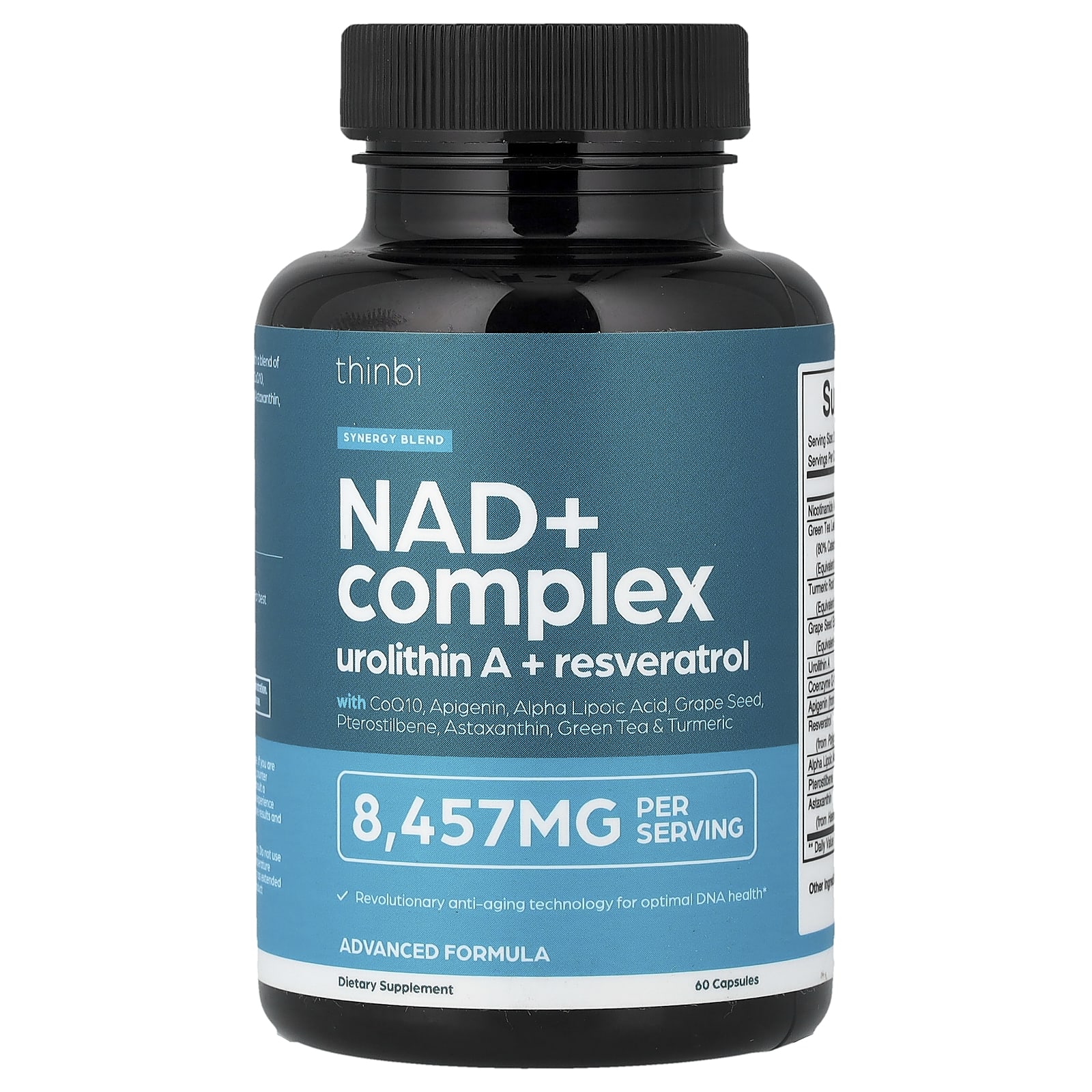 

Thinbi, NAD+ Complex, 60 Capsules