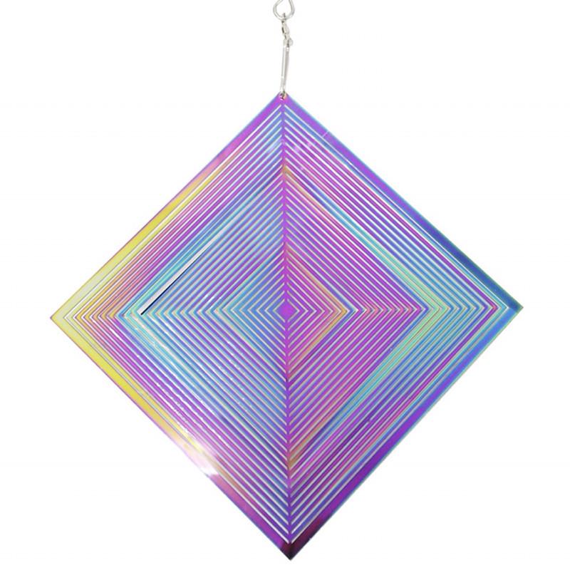 

360° Rotating Metal Wind Spinner Chime for Garden or Balcony Single Piece 25.5x25.5cm
