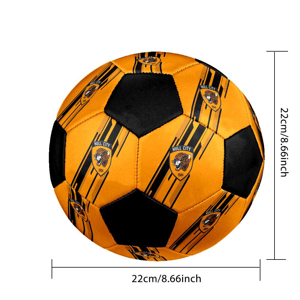 Hull City A.F.C Soccer Ball Colorful All Ages Machine Stitched PVC Competition Ready Durable High-Bounce.SIZE5