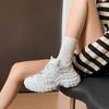 ins Korean version of new dad shoes women's 2025 autumn student sports running shoes casual platform height-increasing shoes BN8807-1