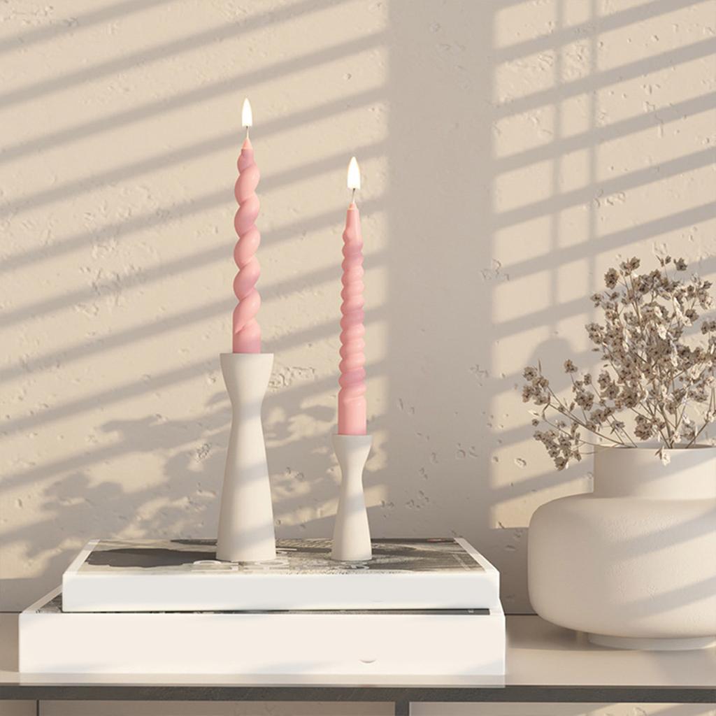 Epoxy Resin Mold Handmade Candle Holder Silicone Mould Geometric Candlestick Mold DIY Plaster Crafts Table Ornament