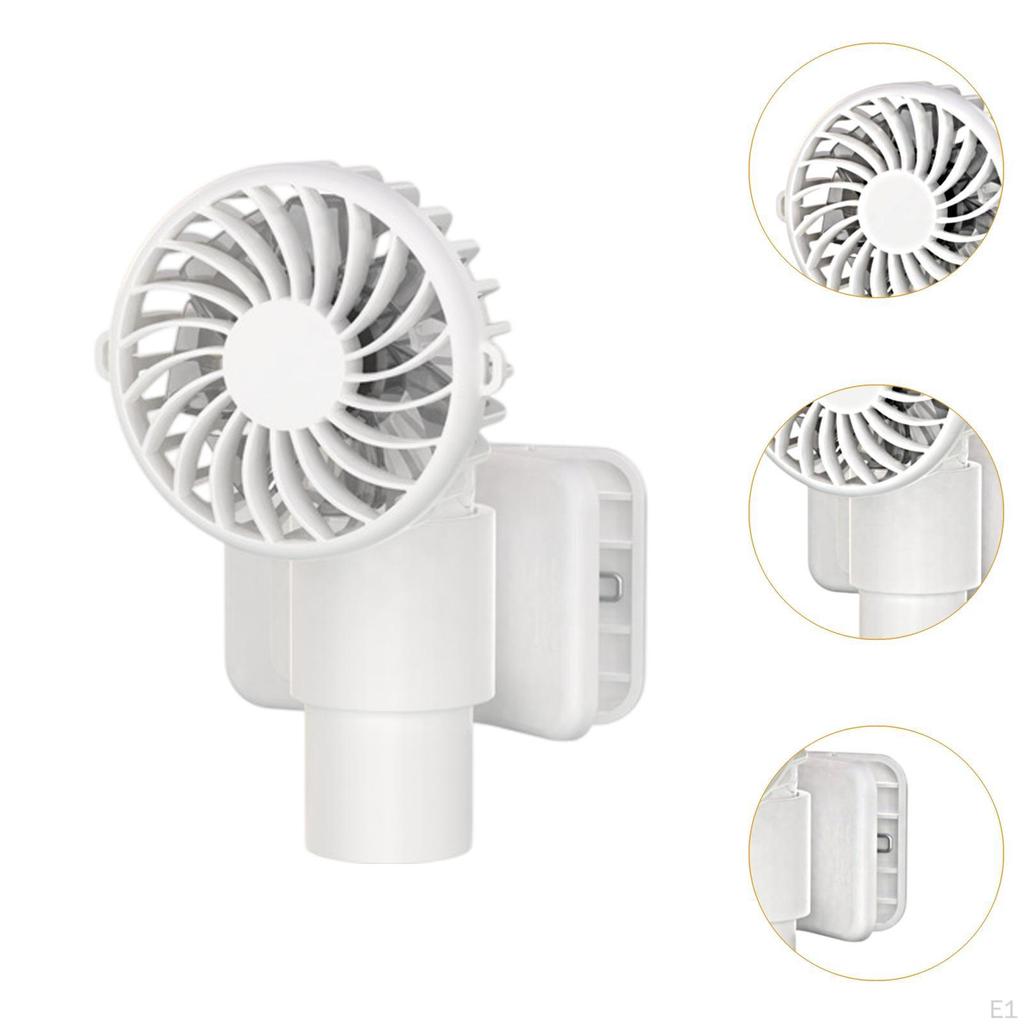 Clip On Fan 3 Speed Adjustable Angle Low Noise Detachable Base Desk Personal for Office