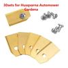 2025 New 30pcs Lawn Mower Cutting Blades W/Screw Kit Replacement for Husqvarna Automower/Gardena Robotic Lawnmower Repair