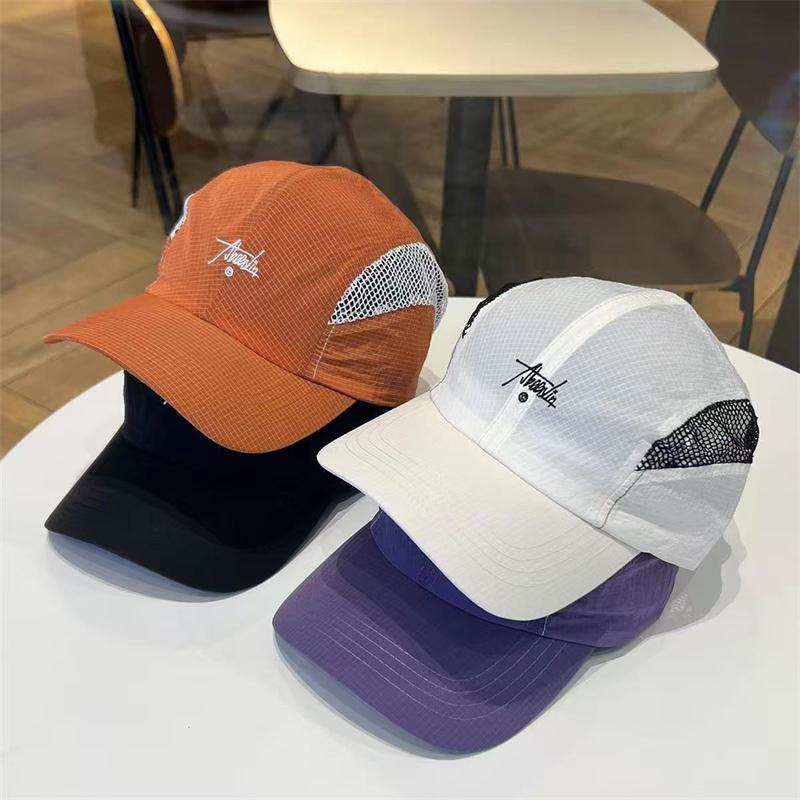 Spring Summer Adjustable Quick Dry Braethable Hat Outdoor Sport Sun Protection Baseball Cap Unisex Mesh Cap Foldable Cycling Hat