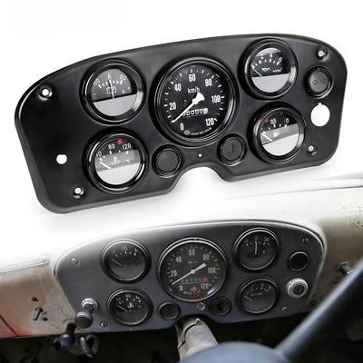 Oil Pressure Gauge Volts Gauge Speedometer 5 In 1 Kit Trument Panel Complete Meter Trument Panel Complete Accessories
