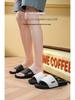 Men's High-End Solid Color Summer Beach Sandals with One Strap (2025)