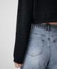 MUSINSA STANDARD WOMAN Women'S Flat Yarn Crop Knit [Black]