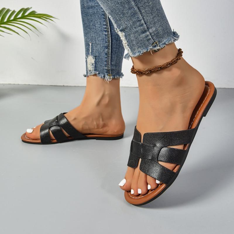 New Women's Designer Slippers Leather Slippers Trend Summer Sexy Women's 2025