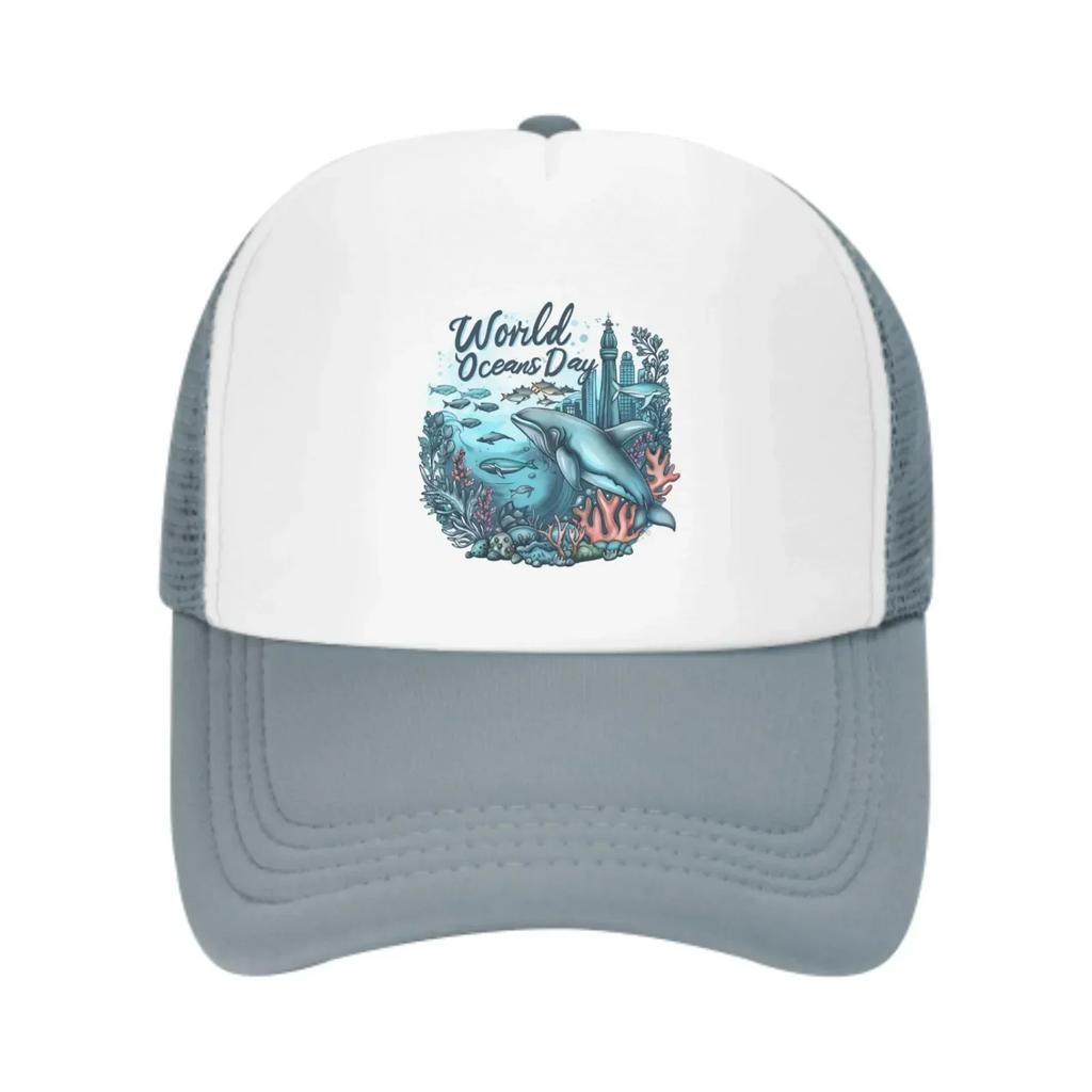 Ocean World Baseball Caps Fashion Trucker Hat Unisex Mesh Caps for Women Men Outdoor Leisure Travel Neutral Sunshade