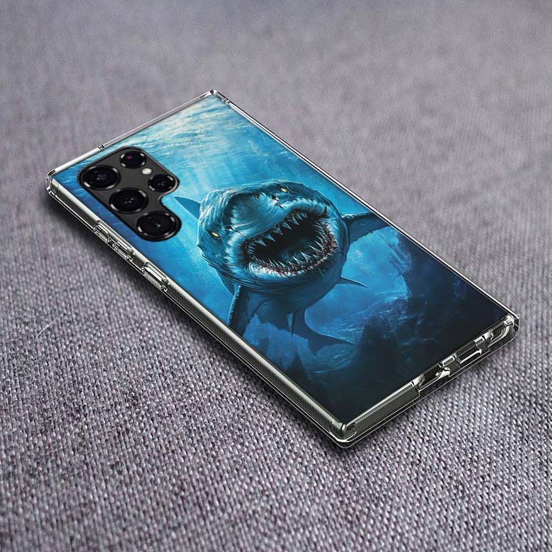 

The Mouth of the Deep Sea Evil Shark Phone Case For Samsung Galaxy S24 S23 S21 S20 FE S22 S26 Ultra S25 Edge S10 Plus Cover Clea Samsung S25 Plus