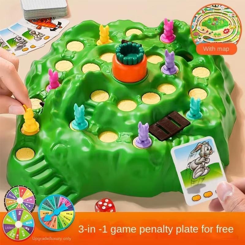 Children's Fun Toy Rabbit Trap Upgraded Board Game Card Parent Child Interactive Gathering Creative Table Game
