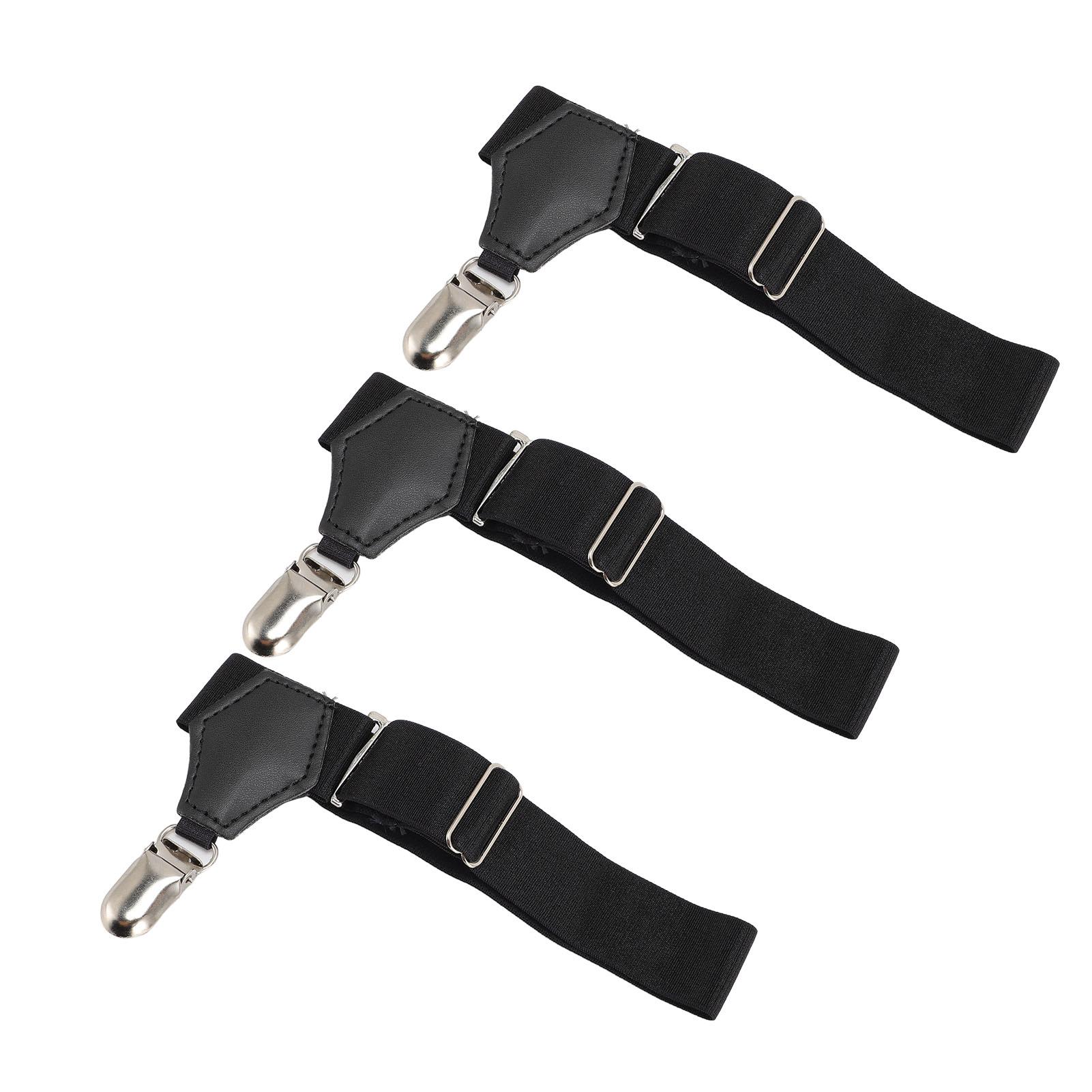 

3 шт. эластичные подвязки для носков с одним захватом, нескользящие подтяжки для носков, держатели для брюк и одежды