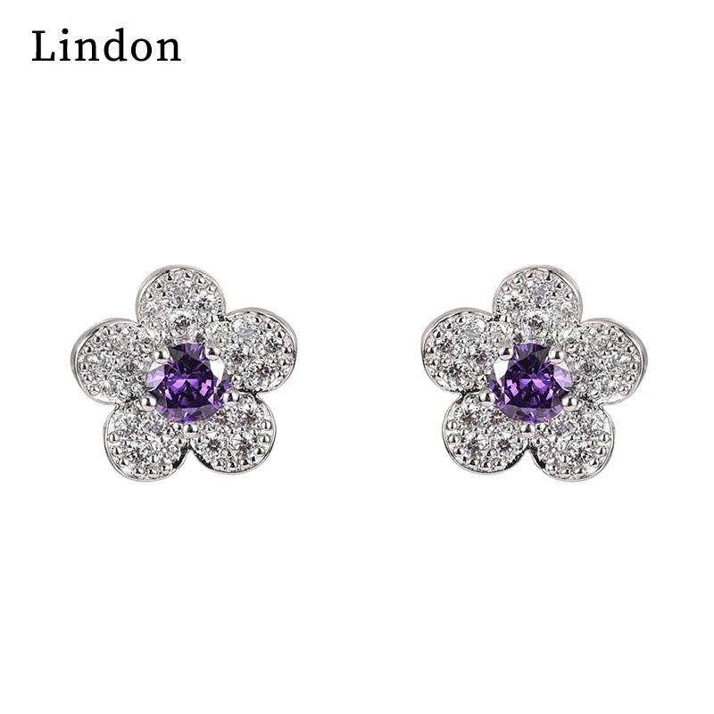 

Серьги Lindon Серьги-подвески для женщин Подарки на свадьбу фиолетовый