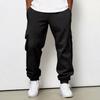 Men's Cargo Joggers with Elastic Waistband and Drawstring, Tapered Leg Casual Pants