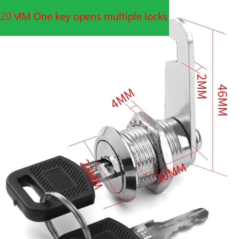 Akten-/Waren-/Schubladenschrank-Schlösser mit 2 Schlüsseln Schloss Möbelbeschläge Türschrankschloss für Büroschreibtisch Briefkasten Nockenschlösser