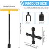 2Pcs Water Meter Key Carbon Steel Water Shut Off Tool 16inch/17inch T-Handle Water Meter Wrench for Water Gas Meter Box