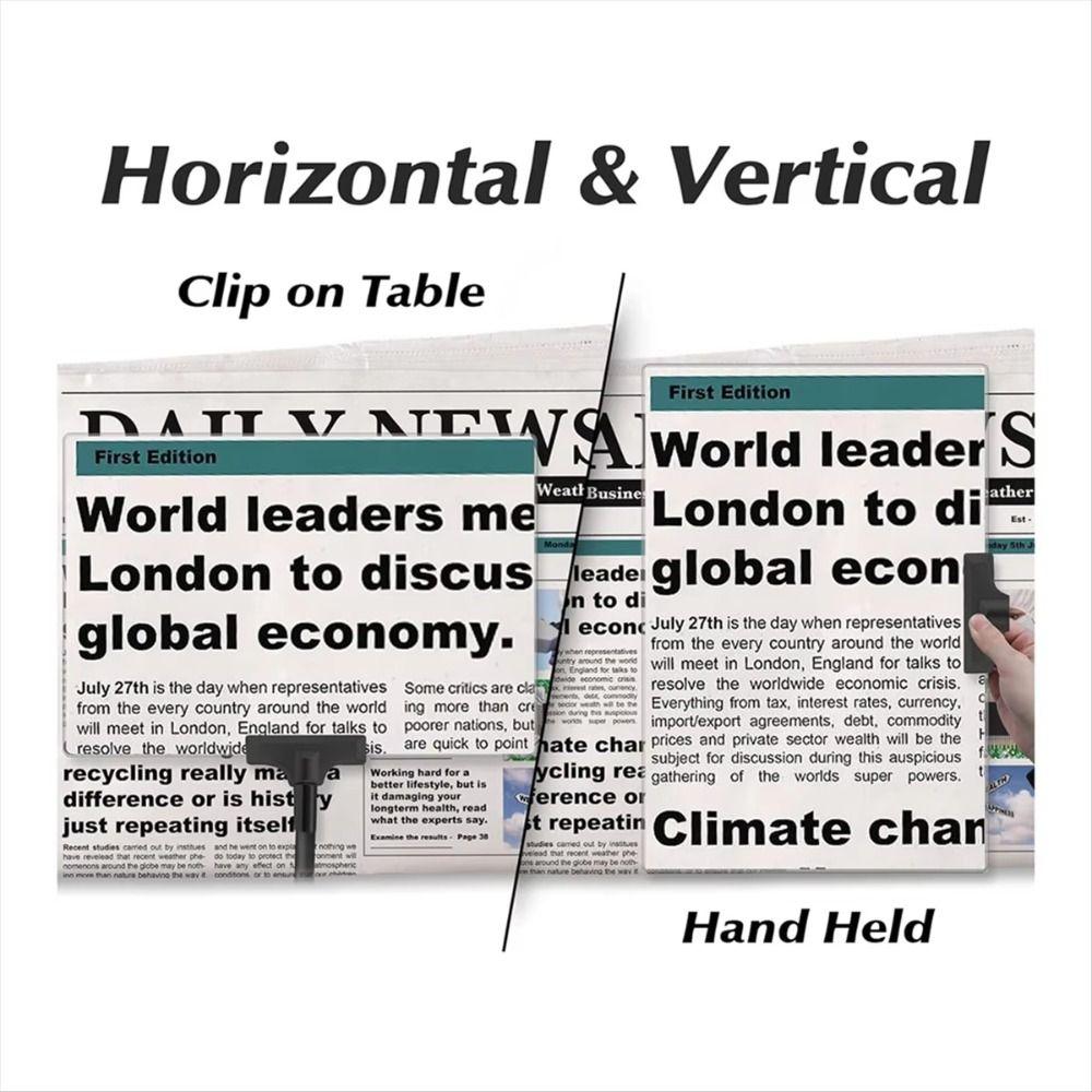 Flexible Magnifying Glass with Clip Gooseneck Clip Magnifying Glass 5X Magnifier  Desktop