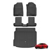 LUCKEASY Right Drive for Honda Prelude 6th Gen BF1 2025 2026 TPE 3D Car All- Weather Floor Mats Cargo Liner Trunk Waterproof