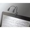 K&M Music Stand Light "Double LED Flex Light" [12243] Color: Black