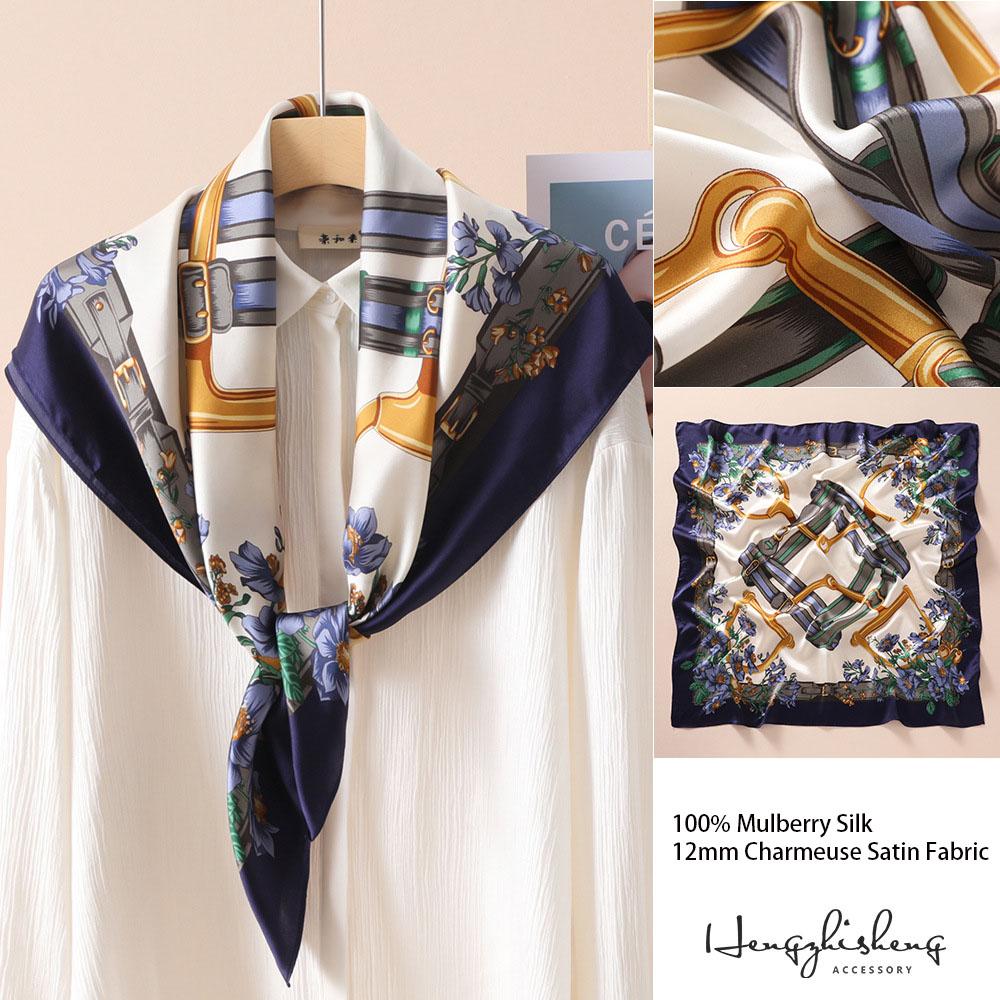 88x88cm 100% Maulbeerseide Köper Schal Luxuriöses Übergroßes Quadratisches Tuch Elegantes Damen-Tuch für Frühling Sommer Herbst