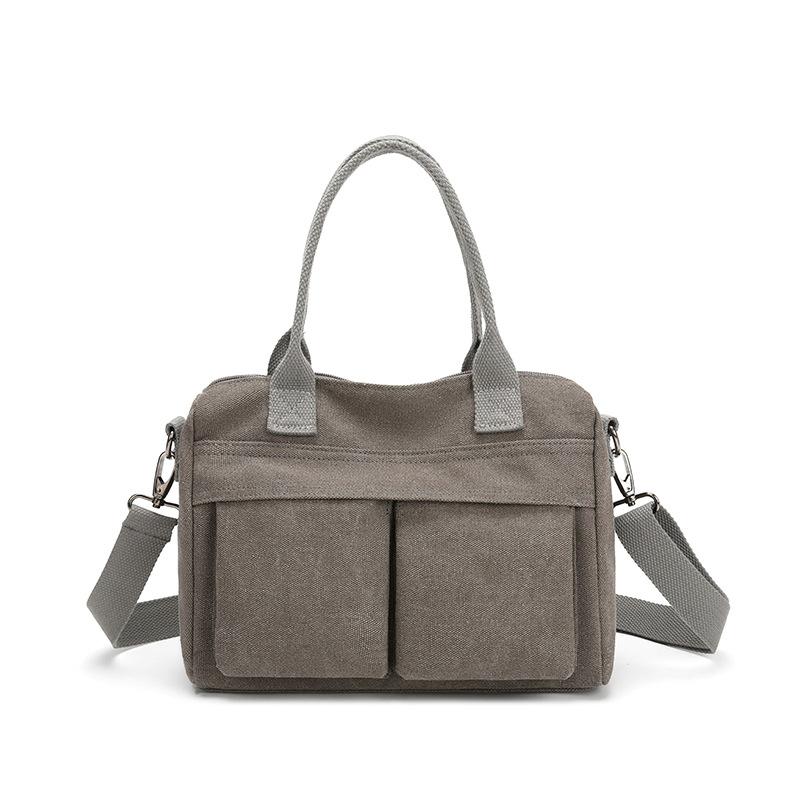 

Летняя простая одноплечевая сумка кроссбоди большой вместимости, легкая и повседневная женская сумка серый